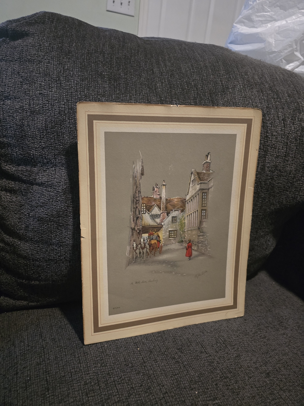 "The Globe Inn Banbury" by British Artist Clyde Cole Print
